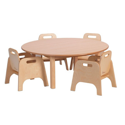 Circular Table and 4 Sturdy Chairs