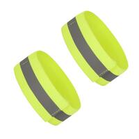Image of High Vis Yellow Reflective Ankle & Arm Bands For Cycling & Running