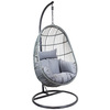 Image of Egg Shaped Rattan Swing Chair