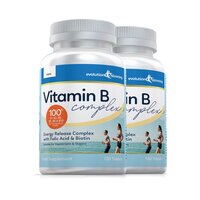 Image of Vitamin B Complex Tablets, 100% RDA, Suitable for Vegetarians & Vegans - 240 Tablets