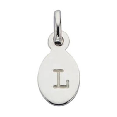 Bespoke Alphabet 'L' Charm - Silver