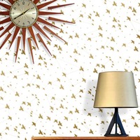 Image of Star-ling Wallpaper Snow and Gold Mini Moderns AZDPT029SN