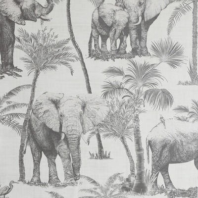 Safari Elephant Wallpaper Charcoal Arthouse 296700