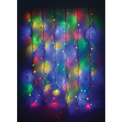 Connectable LED Outdoor Curtain Lights 240V - Multi-Colour