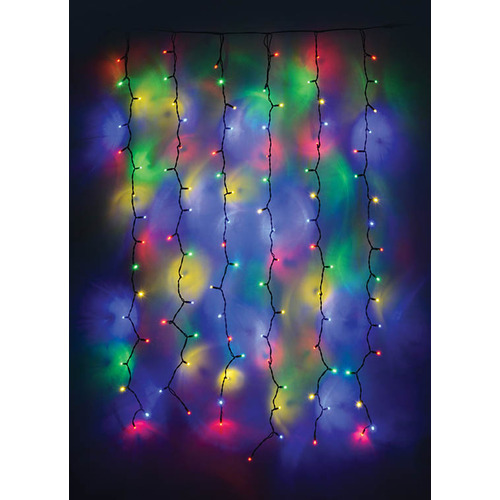 Connectable LED Outdoor Curtain Lights 240V - Multi-Colour