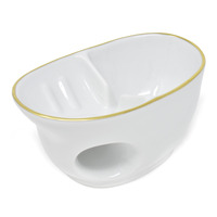 Image of Lindner Handmade Porcelain & Gold Shaving Bowl