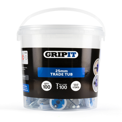 25mm Plasterboard Fixing - 100 Pack (Blue)