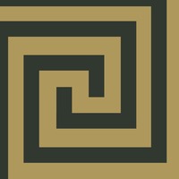 Image of Athena Geometric Wallpaper Black / Gold Debona 4014