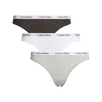 Image of Calvin Klein Carousel Bikini Brief 3 Pack QD3588E Black/White/Grey Heather QD3588E Black/White/Grey Heather