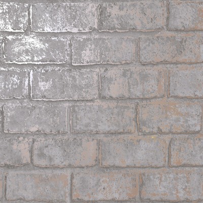 Glistening Brick Wallpaper Slate / Rose Gold Holden 12951