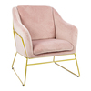 Image of Tilburg Velvet Occasional Chair Powder Pink