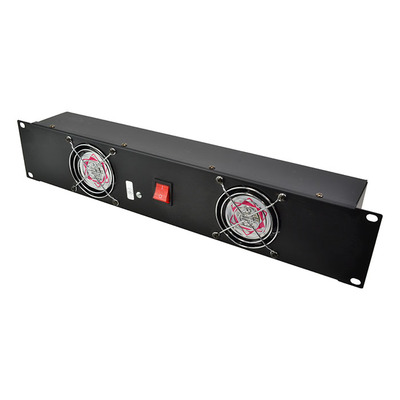 Rackmount 2U 19" Fan Panel with 2 x 80mm Prefitted Fans