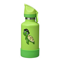 Image of Cheeki Stainless Steel Insulated Kids Water Bottle Taj The Turtle (400ml)