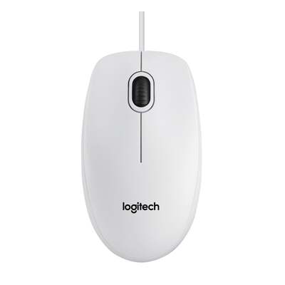 Logitech B100 mice USB Optical 800 DPI Ambidextrous White