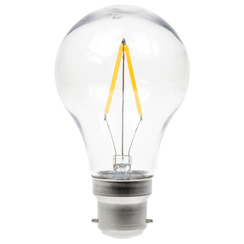 2W Dimmable LED Filament GLS Lamp 2700K - Bayonet