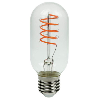 Spiral LED Filament Lamp 4W E27 - Pink