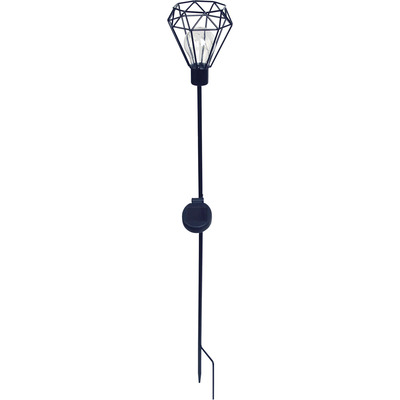 Cable Free Solar Garden Light - Diamond Wire Design -  Stake Support