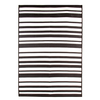 Image of Stripe Waterproof Rug Black 230x160cm