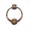 Image of Antique brass ring door knocker