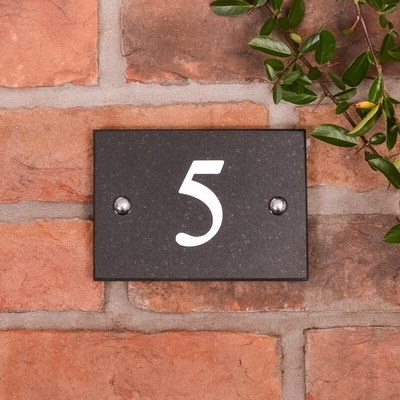 1 Digit Granite House Number
