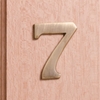 Image of 6cm Antique Brass Door Number 7
