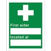 Image of First Aider Located at PVC Sign
