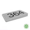 Image of EcoStone Environmentally Friendly 3 digit House Number - right hand wedge - UWN3R