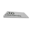 Image of EcoStone Eco Friendly House Address Sign - 350 x 255mm left hand wedge with two lines of text - UWAP1L