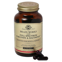 Image of Solgar Brain Works with Full Spectrum Curcumin & BacoMind - 60 Licaps