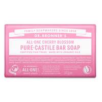 Image of Dr Bronners All-One Cherry Blossom Pure-Castile Bar Soap - 140g