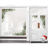 Christmas Pine Corner Shop Window Decal - 38 cm - Right