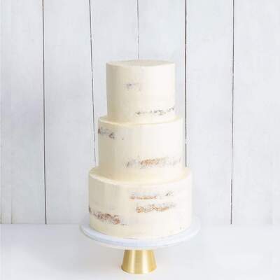 Three Tier Naked Wedding Cake - Three Tier (10", 8", 6")