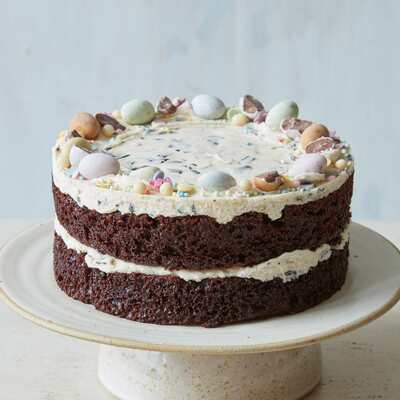 Chocolate Egg Easter Cake - Small (6") &pipe; Birthday Cakes Delivered By Post &pipe; UK
