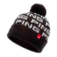 Ping Logo Golf Bobble Hat - Black/White