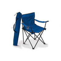 Image of Milestone Camping Lightweight Foldable Camping Chair - Blue