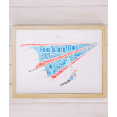 Personalised Hang Glider Word Art