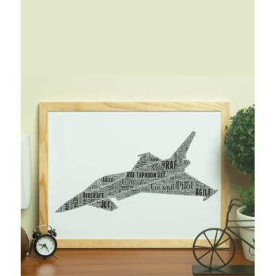 RAF Eurofighter Typhoon - Personalised Word Art Gift