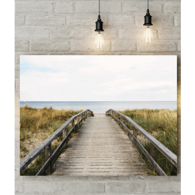 Beach Walkway Canvas Picture