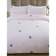 Bee Mine Double Duvet Cover And Pillowcase Set