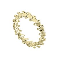 Image of SHAUN LEANE Serpent's Trace Yellow Gold Vermeil Band Ring, Size M, Code: ST030.YVNARZM