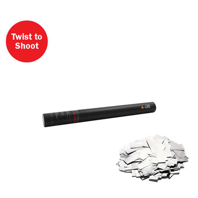 Handheld Confetti Cannon 50cm - Silver
