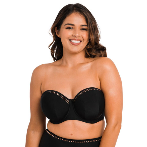 Curvy Kate First Class Bandeau Bikini Top - Black