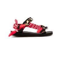 Image of Trekky Sandals - Bandana Red & Leopard