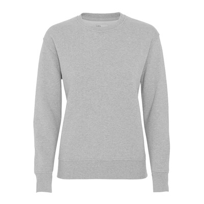 Classic Crew Organic Cotton Sweatshirt - Heather Grey