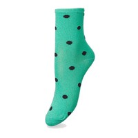 Image of Dotsy Glam Socks - Ming Green