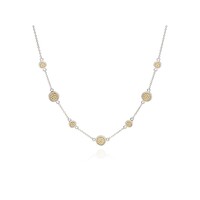 Image of Classic Station Necklace - Gold & Silver