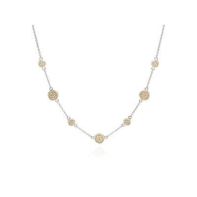 ANNA BECK Classic Station Necklace Gold & Silver