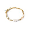 Viola Fresh Water Pearl Chain Bracelet - Gold