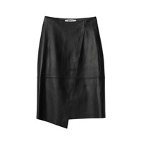 Esther Leather Skirt - Black