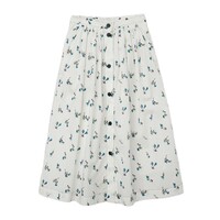 Image of Edith Skirt - Petrol Bouquet